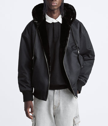 Classic Bomber Jacket – Urban Hooded Elegance